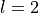 l = 2
